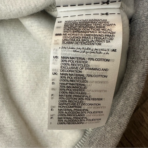 Adidas Hoodie Multi Sport Hooded Sweatshirt Work Out Men’s Size S Gray - Picture 6 of 11